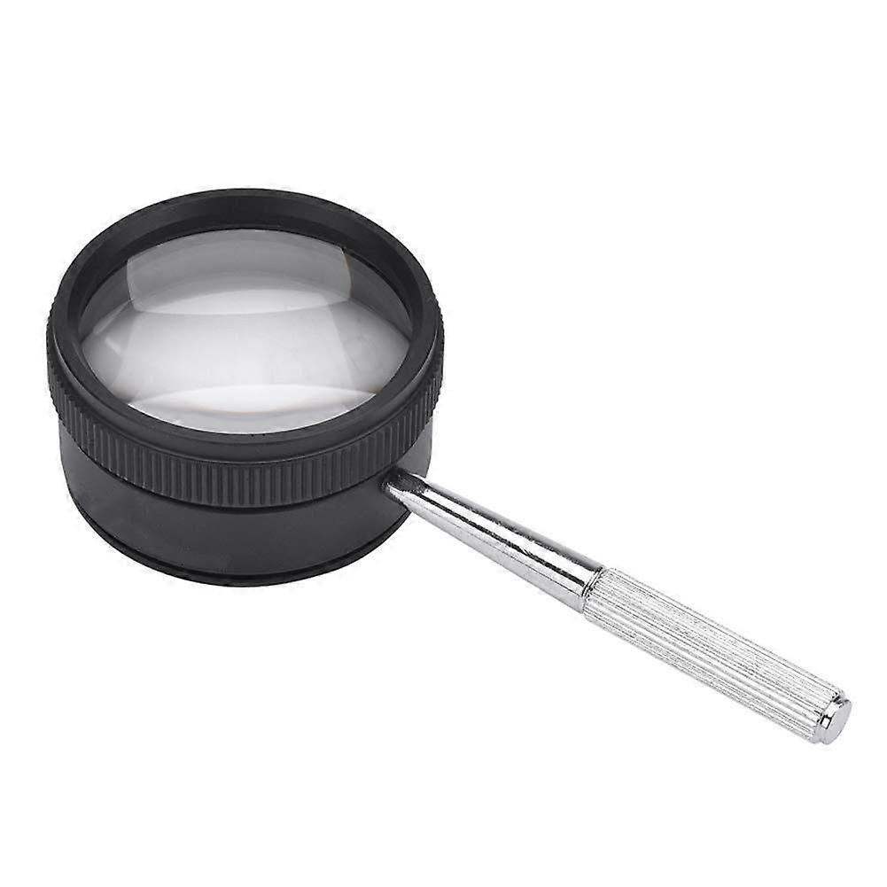 Full Metal Handheld Reading Magnifier 3x HD Optics for Students and Children, Robust Observation Magnifier for Hobby Exploration
