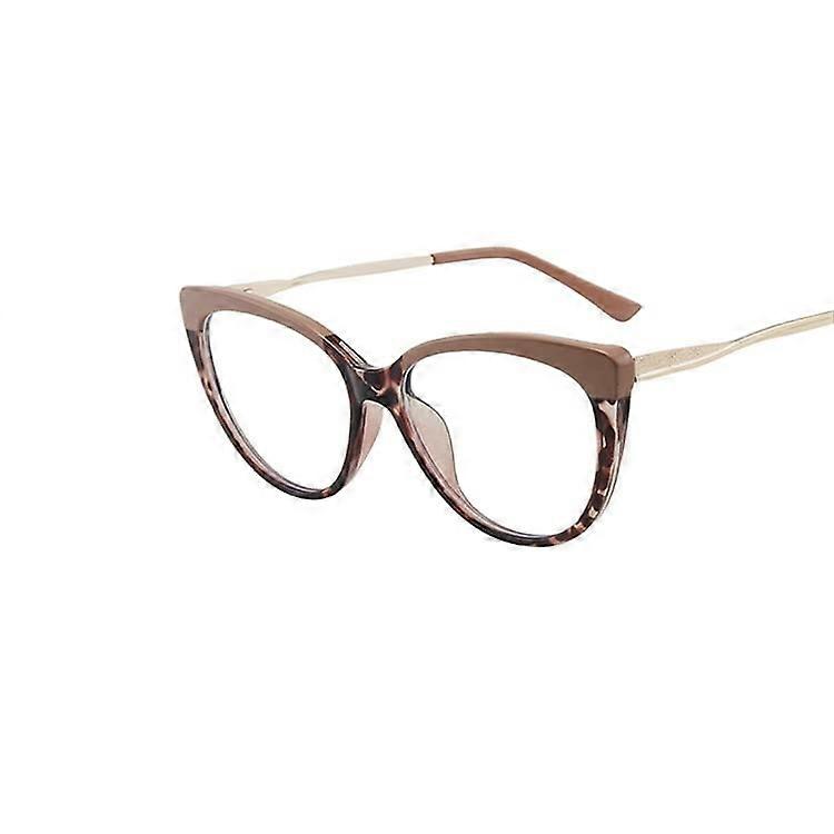 Stylish Cat Eye Reading Glasses for Women +300 TR Frame Anti-Glare Blue Light Blocking Computer Readers Color A8
