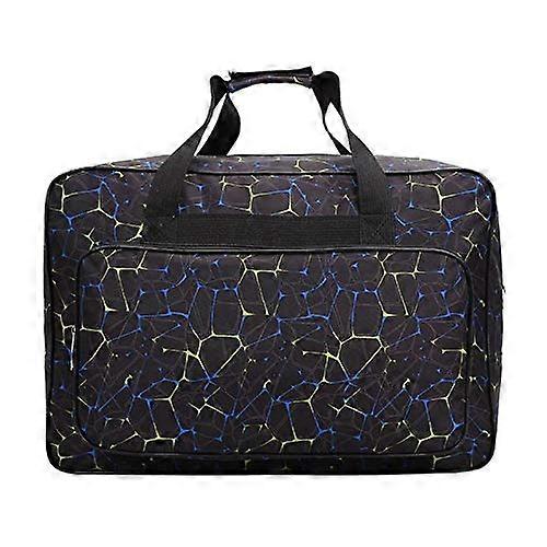 Crochet Bag Unisex Large Capacity Travel Portable Storage Handbag (Color: Chocolate)