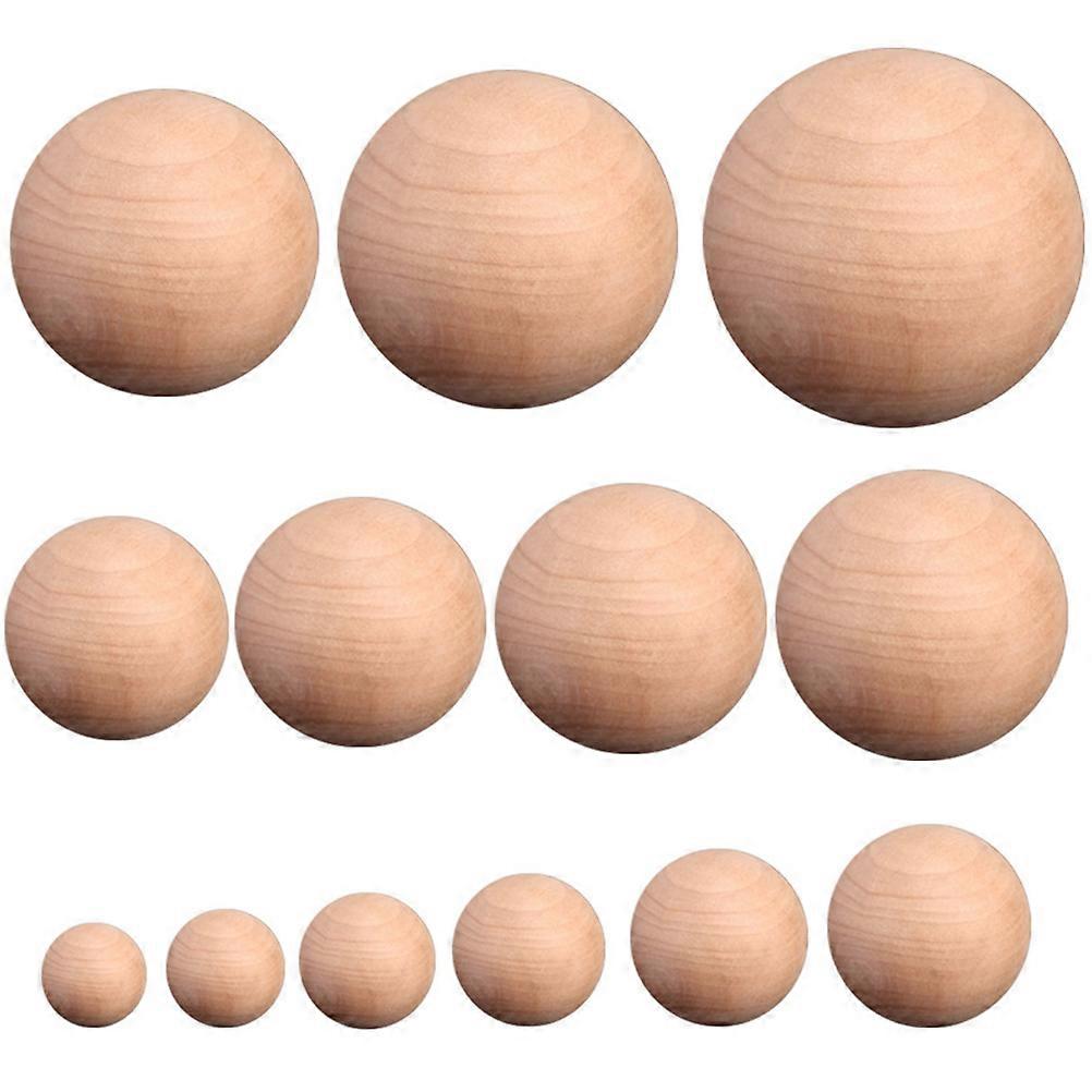 Solid Wooden Balls for DIY Crafts Assorted Colors Smooth Surface 4cm Diameter