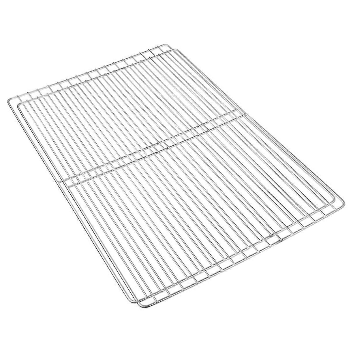 2 pieces grill net for BBQ, multipurpose grill grate for outdoor grilling, lightweight and portable design, mesh size for even cooking.