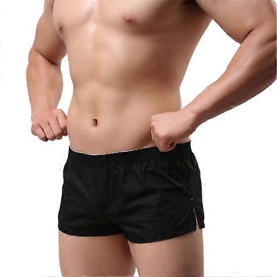 Men Skin-friendly Underpants Breathable Cotton Blend Elastic Waistband Boxer Brief