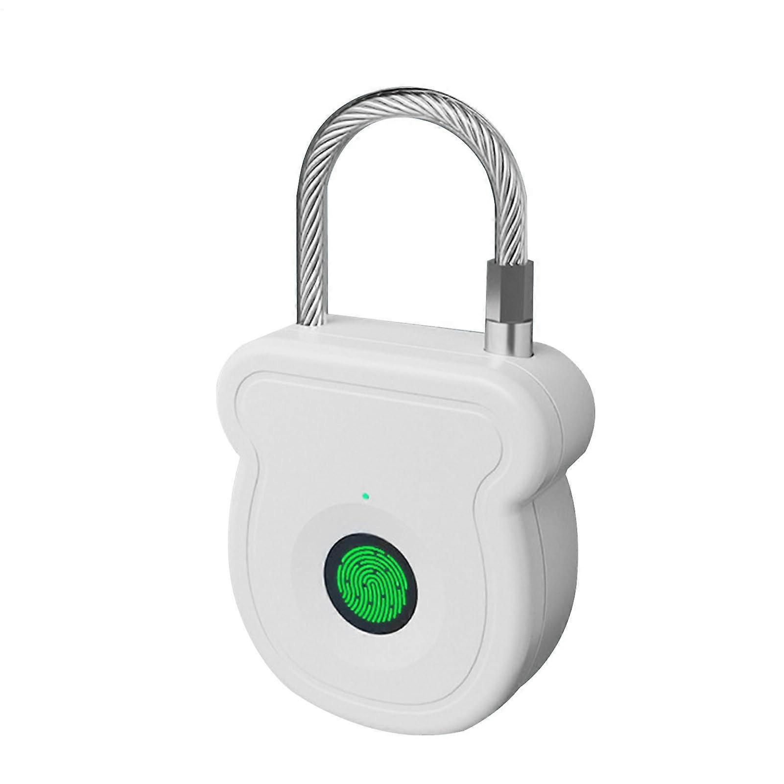 Biometric Fingerprint Padlock – Keyless Smart Padlock with USB Charging, Waterproof Ideal for Sports Bags, Lockers