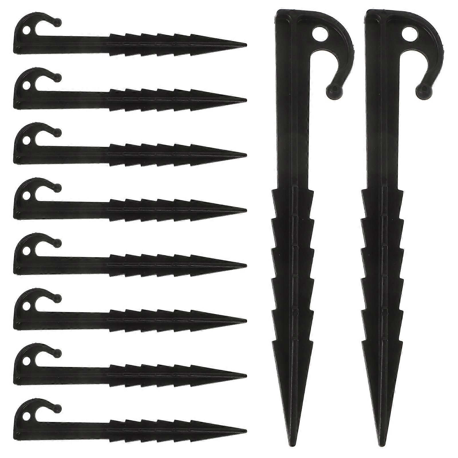 Plastic Stakes Tent Fixing Pegs Wind Protection for Tent and Awning 10Pcs