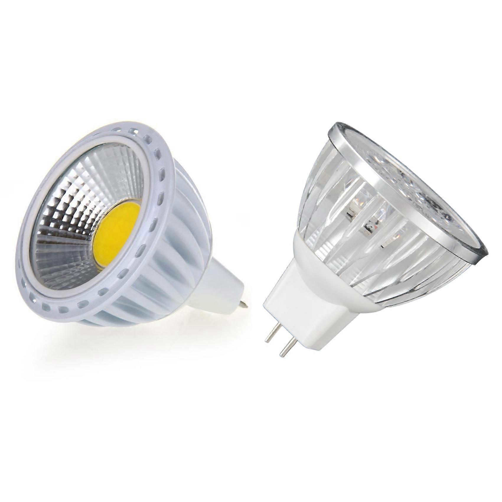 2PCS GU5,3 / MR16 6W COB LED Lamp Bulb Light Bulb with  4W Dimmable MR16 LED Bulb/3200K Warm White L