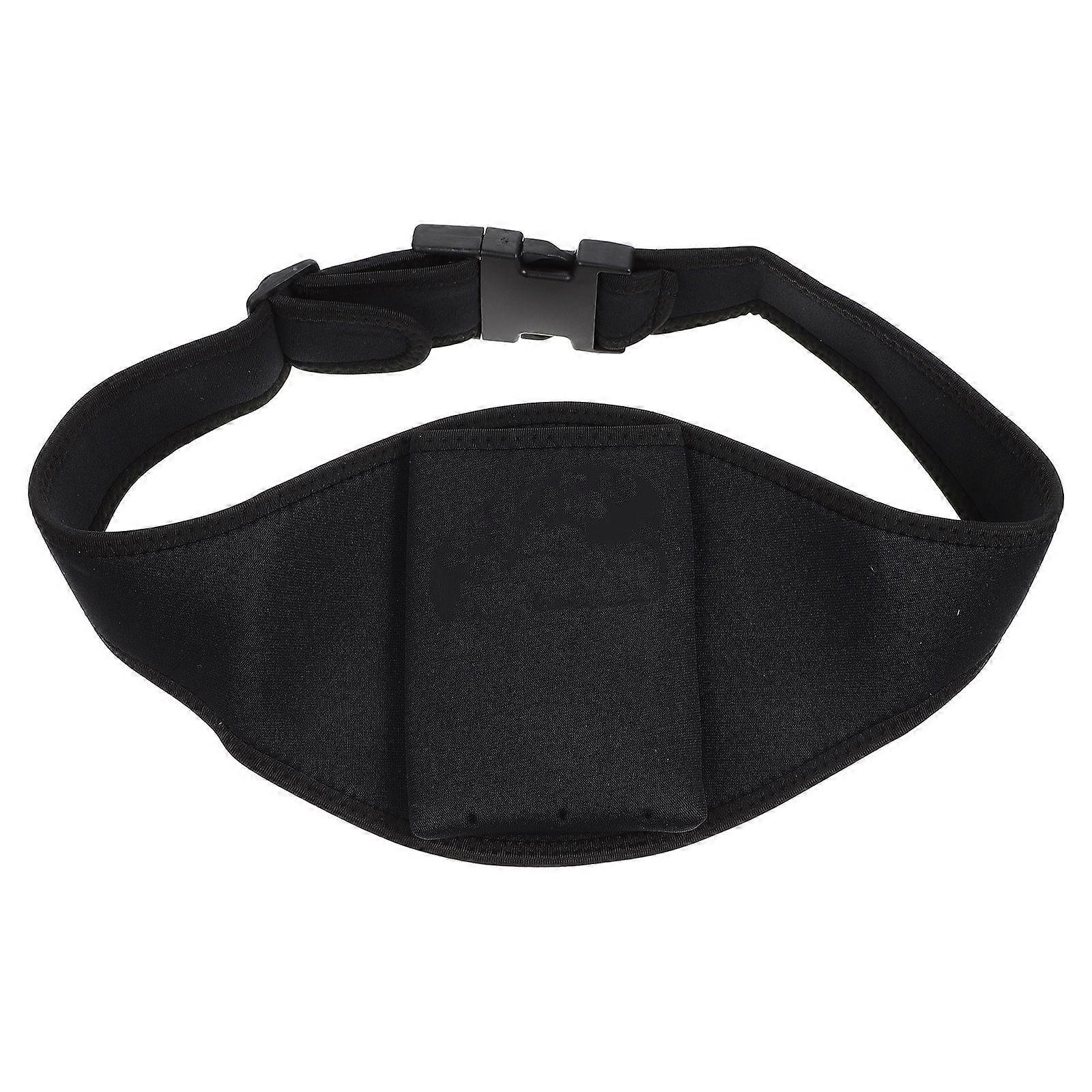 Microphone Belt Pouch Made of Nylon for Secure Storage Black Color with Adjustable Belt 1.5 inches Wide