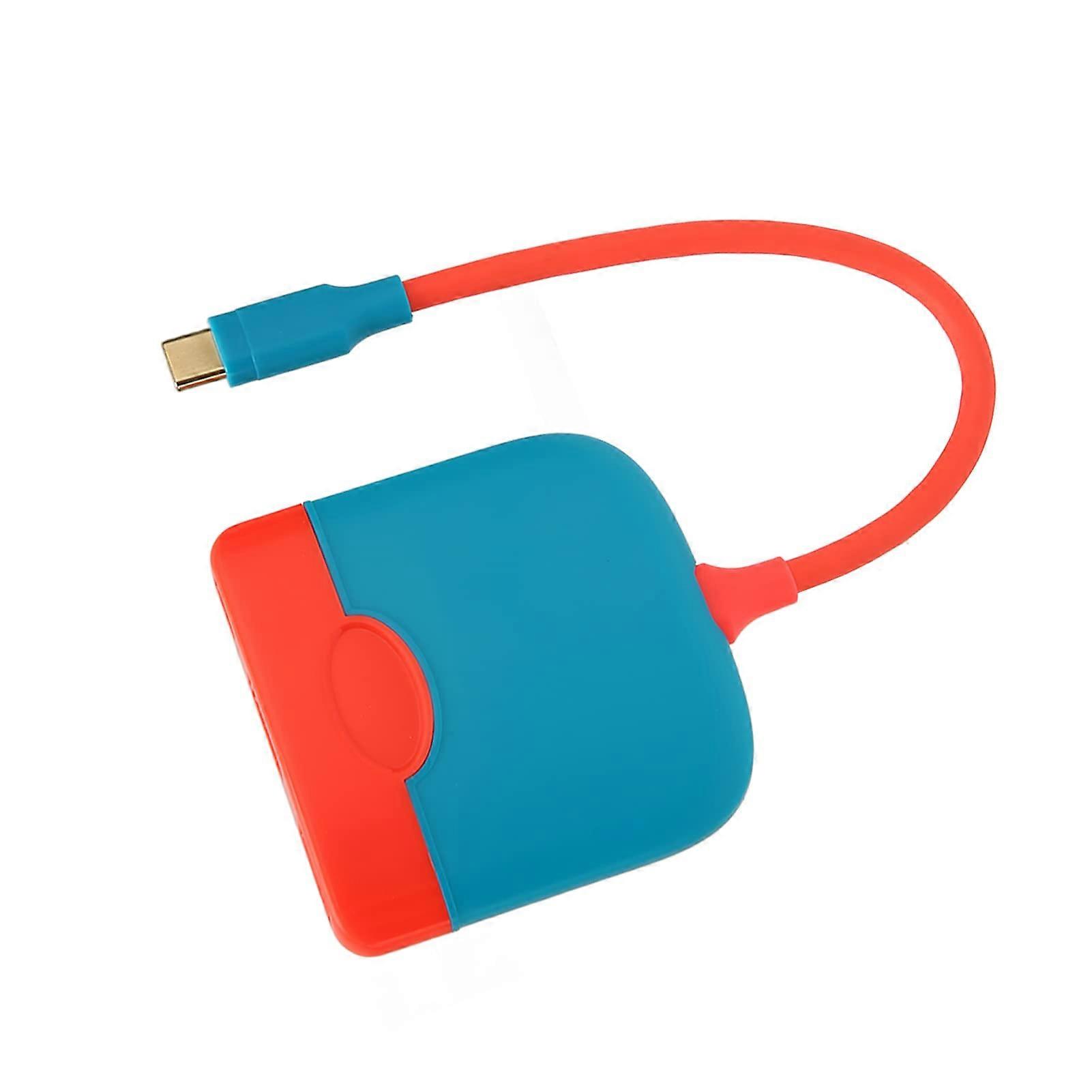 3 in 1 Tragbare Ladedockstation 4K USB 3.0 PD Fast-Charge Hub-Dock USB-C Gaming Adapter High-Speed Data Transfer