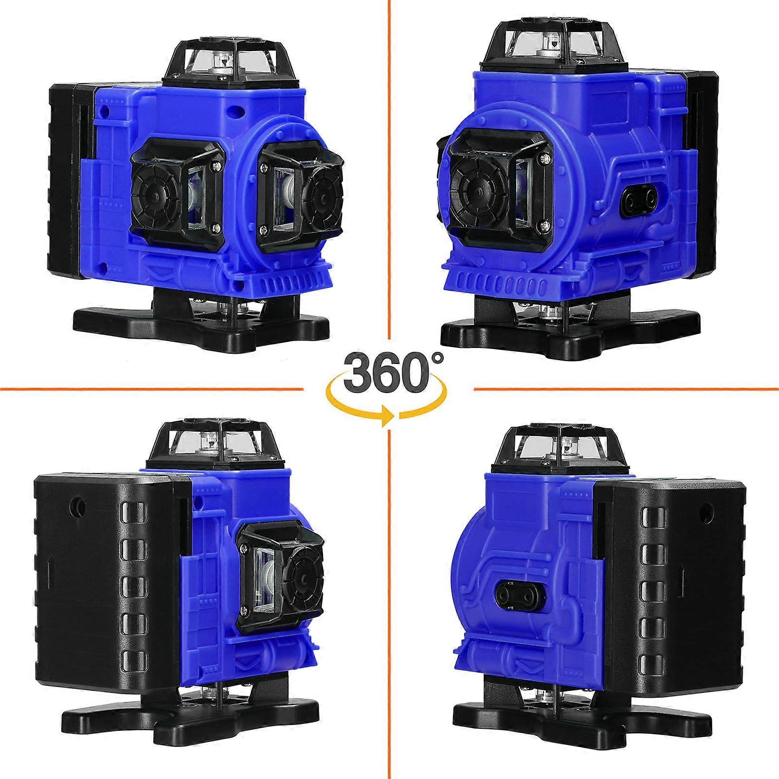 Multifunctional 16 Lines Laser Level 3° Self-leveling Function Leveling Tool Omnidirectional Ground Wall Sticker Home Improvement Tools Set