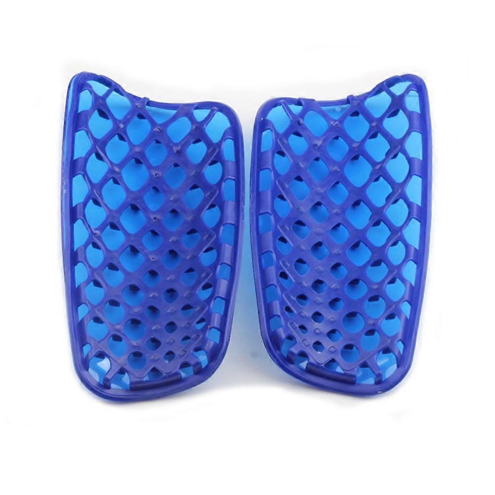 Protective Football Equipment 1 Pair Lightweight Calf Protector Hollow Design For Adults Training Sessions Blue