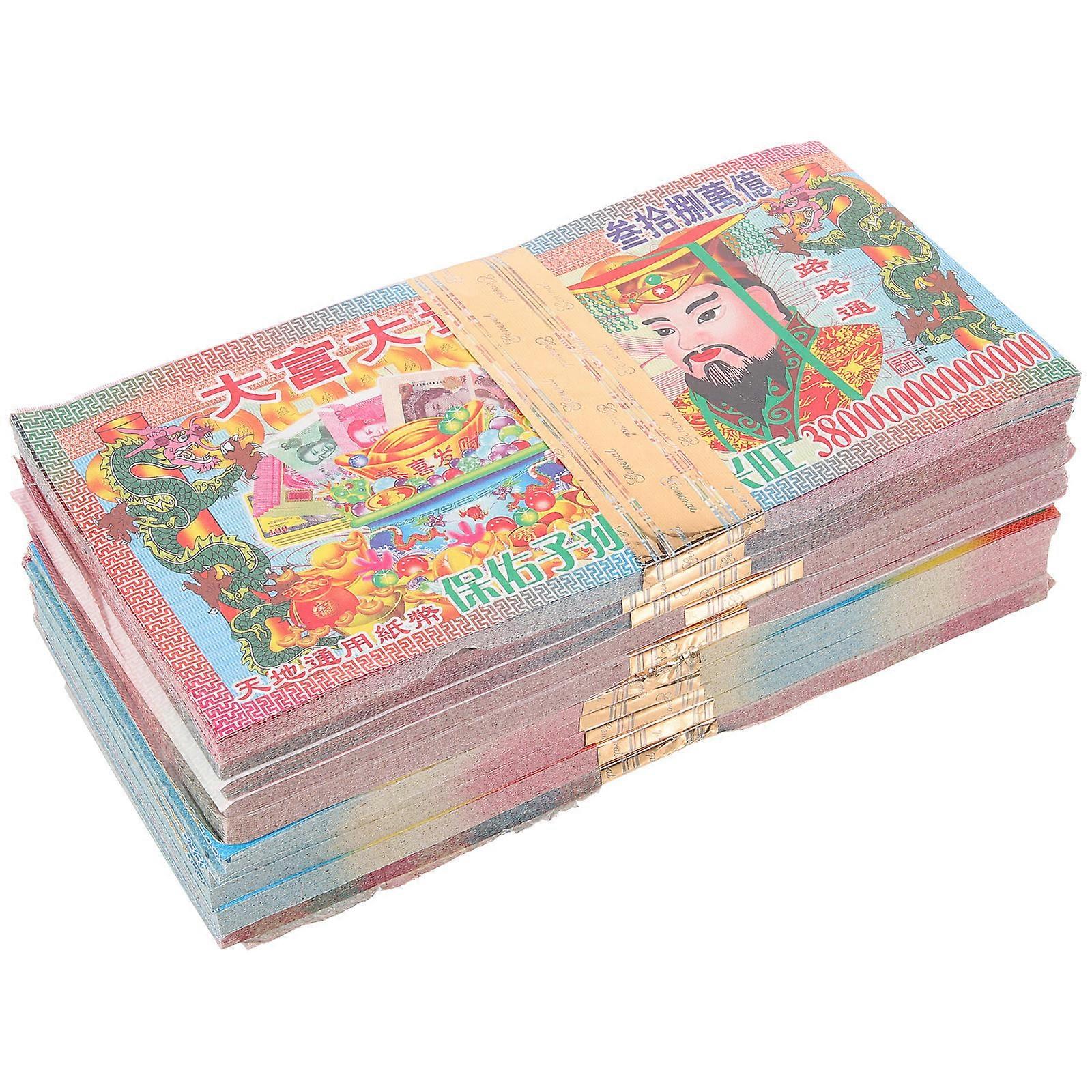 350Pcs Unique Ancestor Ghost Cosplay Props Double-Sided Printing For Funerals 21X9.5Cm