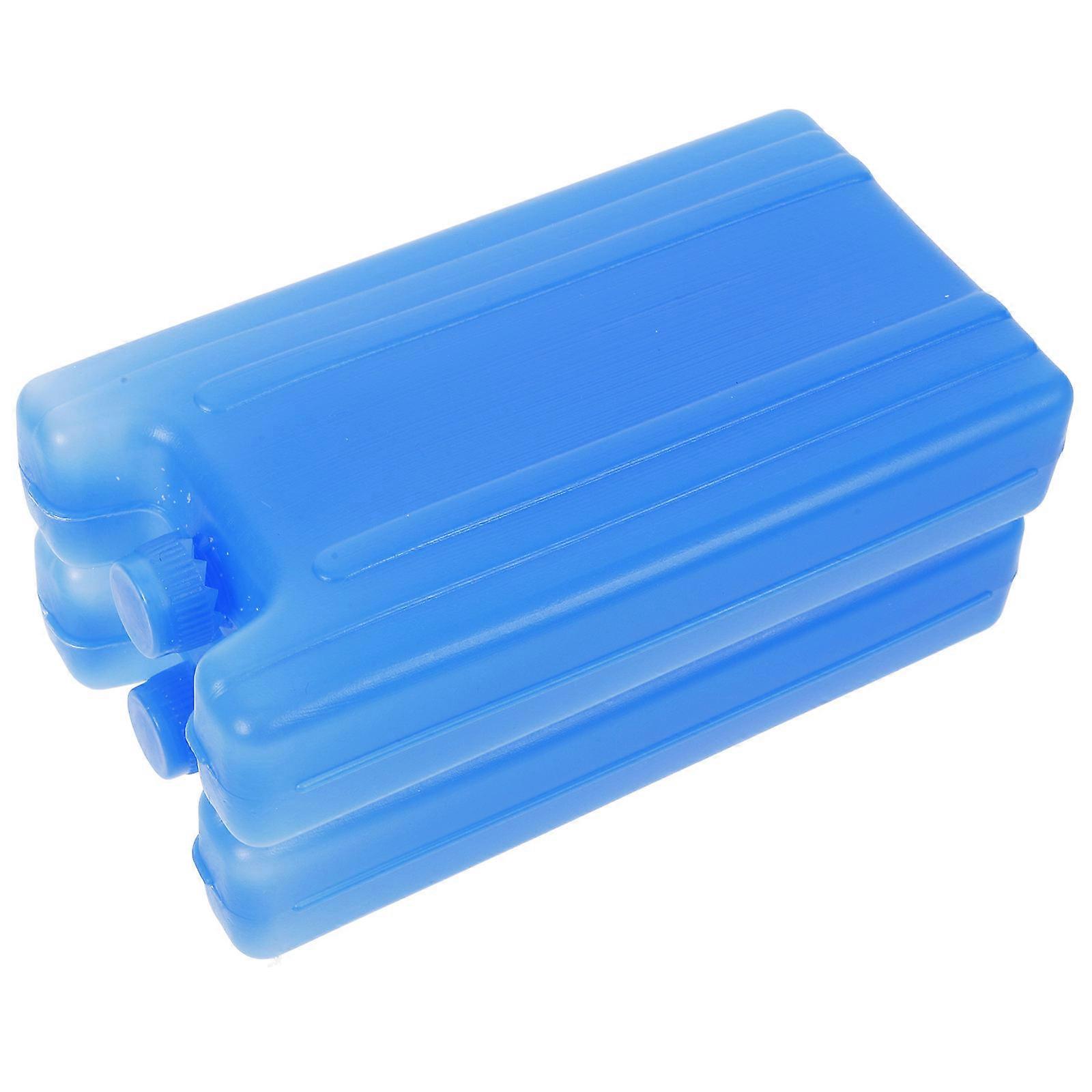 Blue Ice Packs for Coolers Freezer Packs Plastic 2pcs Ideal for Milk Bottles and Food