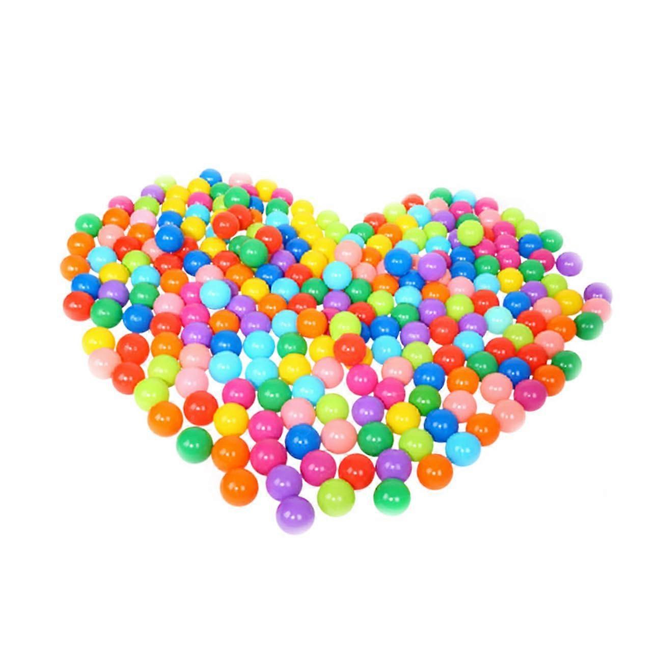 100 Pieces Colorful Plastic Ocean Balls for Play Balls for Playhouses and Tent Games, Odorless Material in Mesh Bag