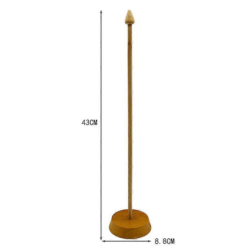 Desktop Flagpole Stand: Wooden Compact Tabletop Flag Holder For Office Meetings And Workspaces - Flag Display Pole With Base