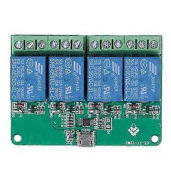 وحدة ترحيل 4 قنوات 5 فولت لمحرك HID لوحة توسيع USB مجانية مفتاح التحكم الذكي للكمبيوتر الشخصي