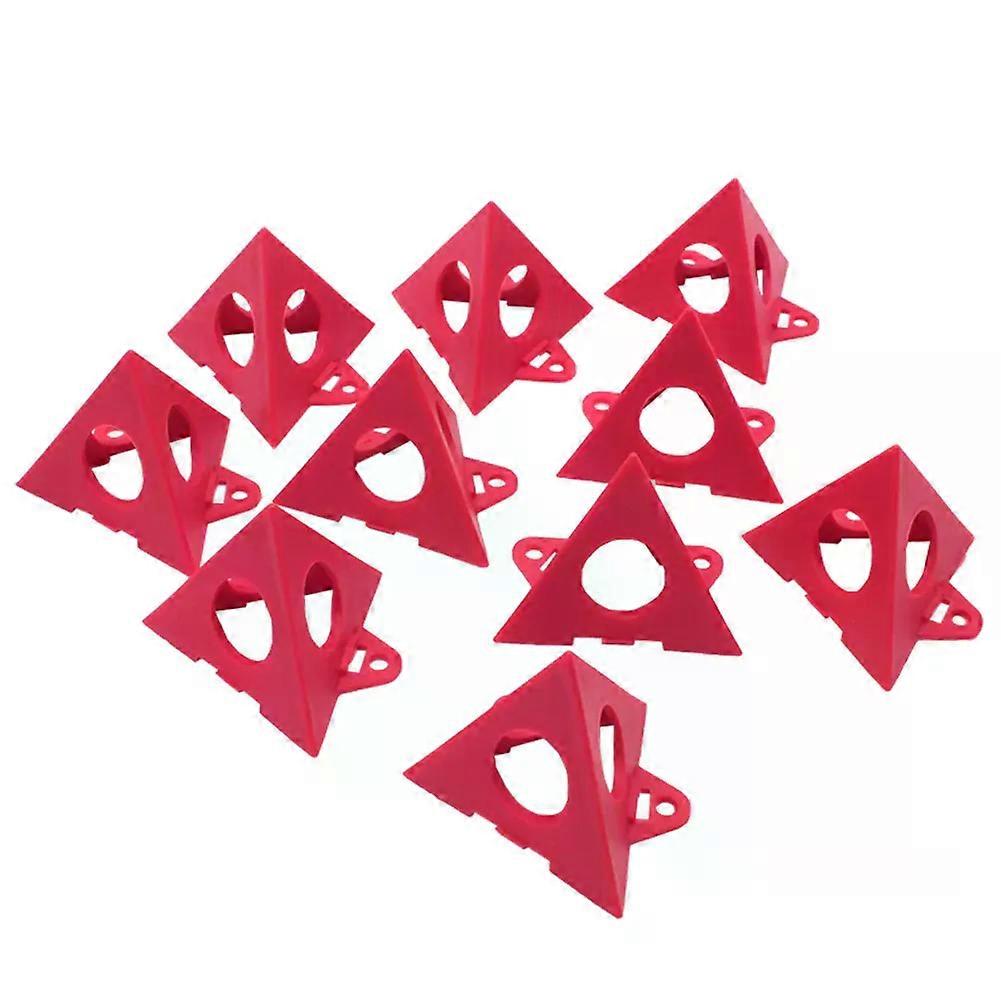 10pc Plastic Step Stands Triangle Stands Painting Tool Triangle Paint Pads Feet for Article Holder While Painting Work 60*50*50mm