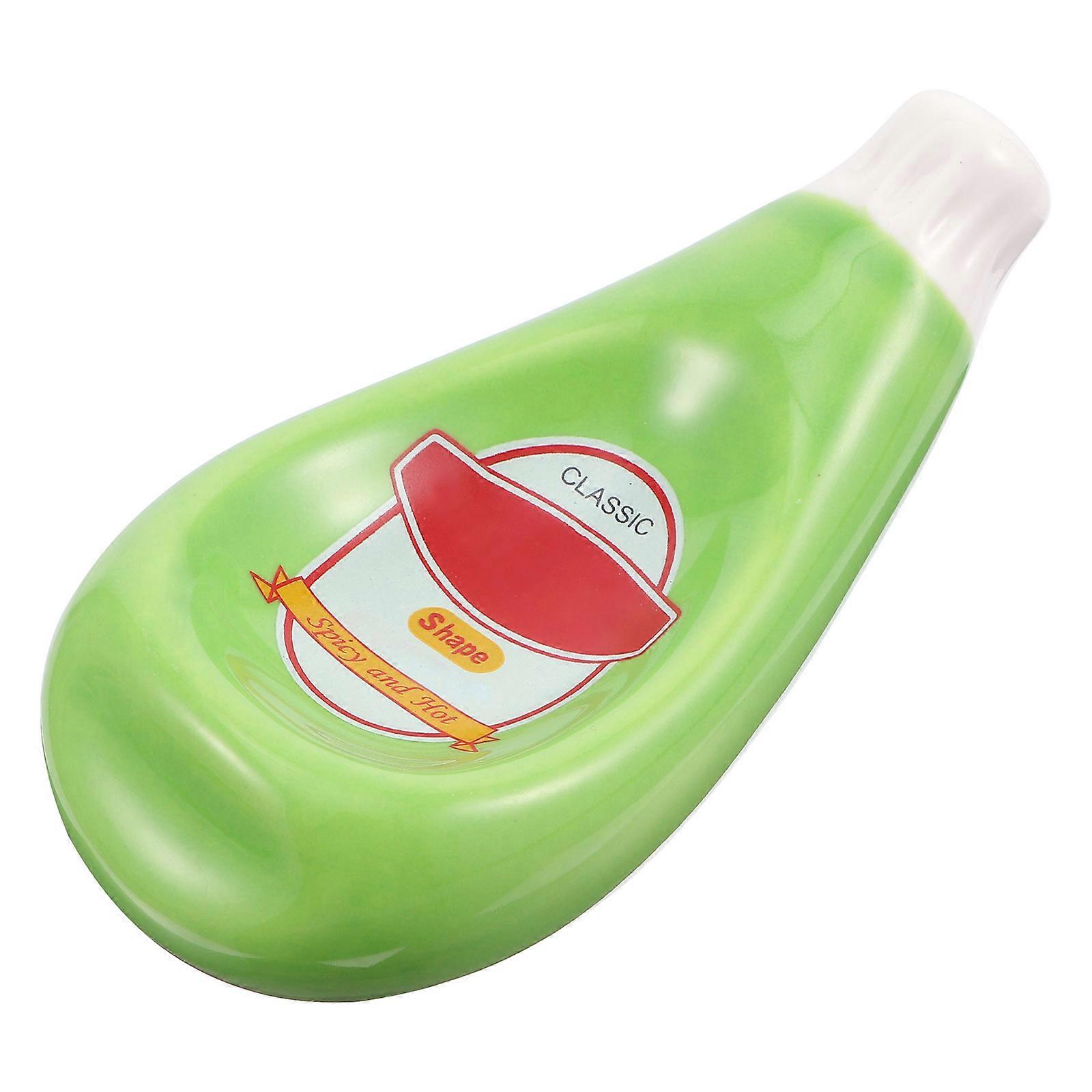 1Pc Green Ceramic Mustard Dish Seasoning Bowl Perfect For Home Storage Use