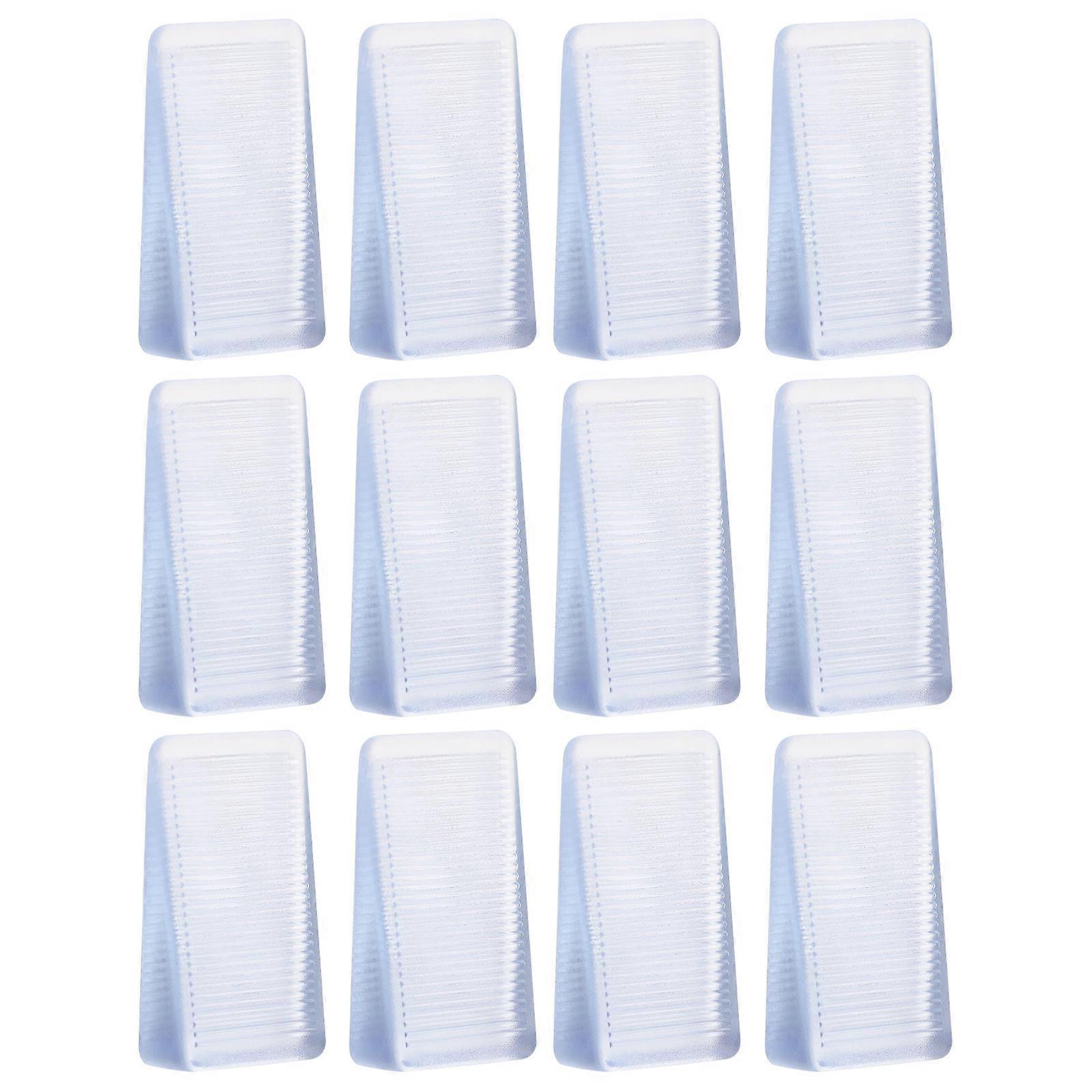 12pcs Non Slip Furniture Shims for Leveling – Durable Door Stop Wedges with Textured Design for Stable Furniture Support