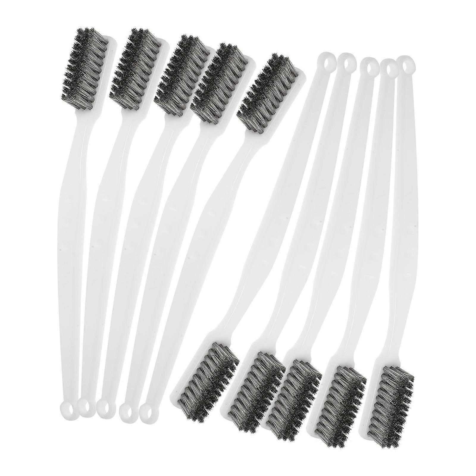 Rust Removal Brush Set 10pcs Durable Wire Cleaning Brushes for Grills & BBQs, Ergonomic Handle & Compact Design for Efficient Rust Cleaning