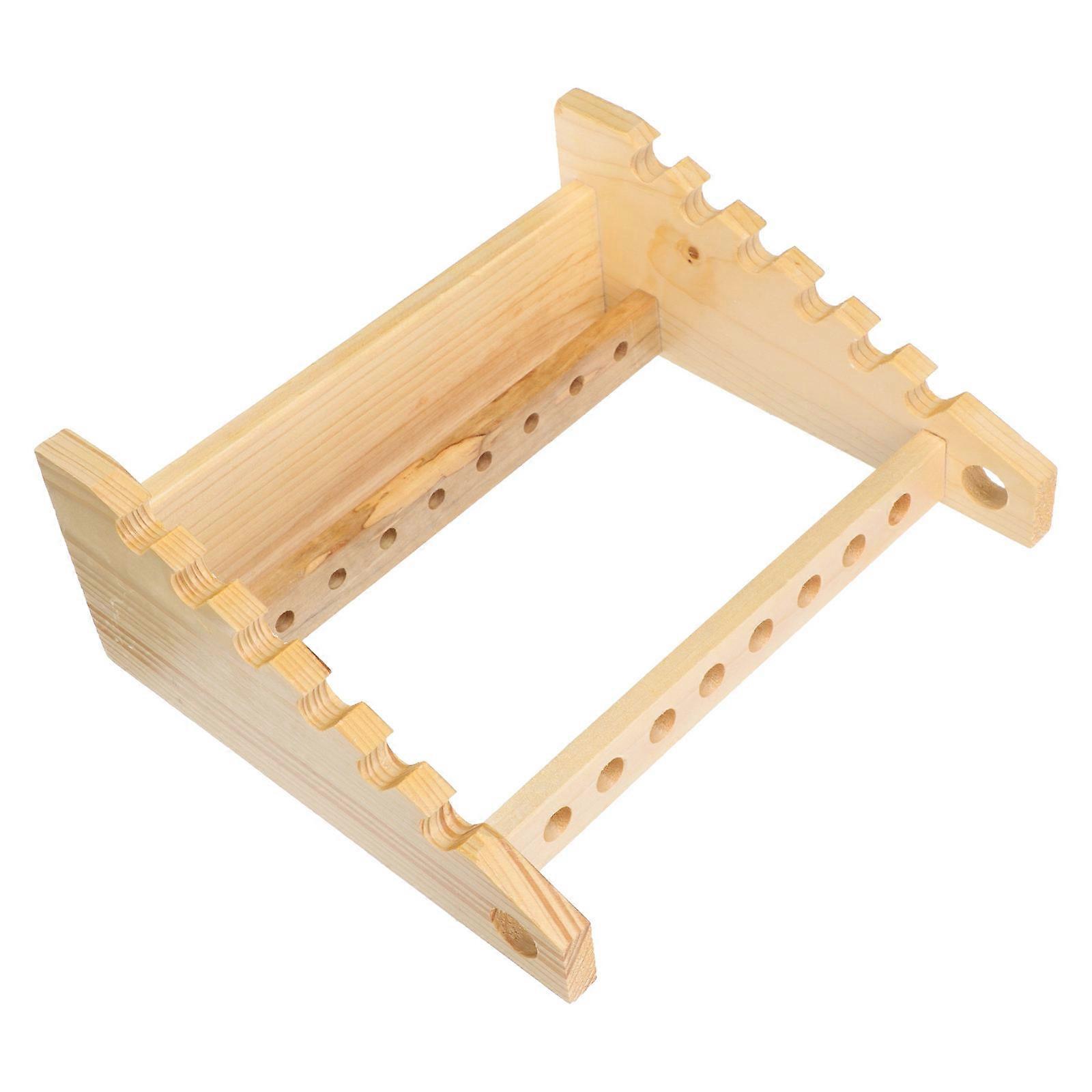 Multi-Layer Test Tube Stand Trapezoid Shape For Medical Use Light Brown Color 1Pcs