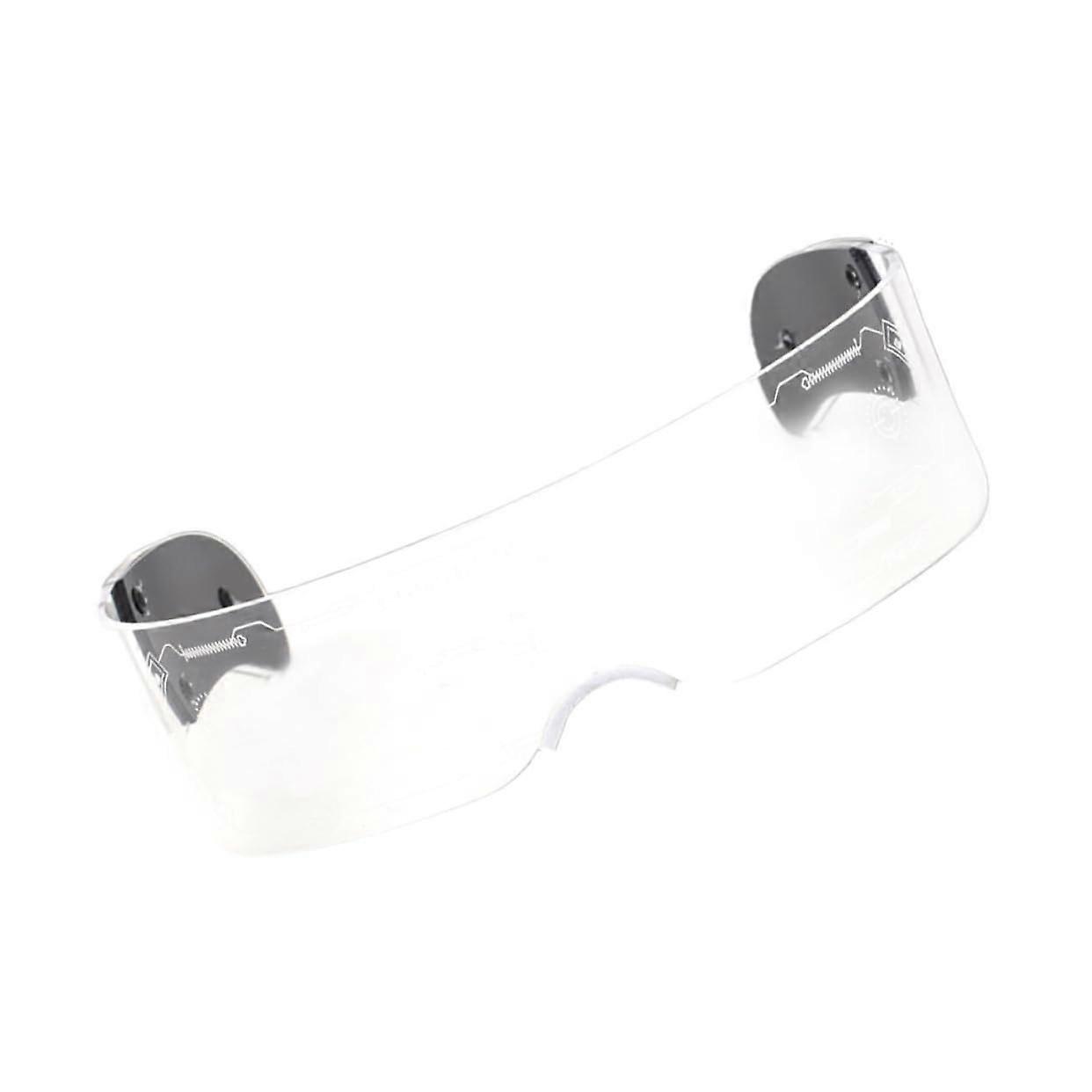 1 pair of glowing glasses for parties and photo props, unique eyewear for nightclubs and special occasions.