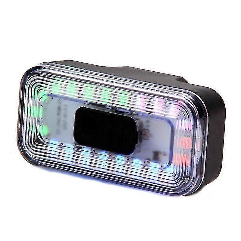2025 Rechargeable 60 Lumen Colorful Light Bicycle Bike Tail Light Helmet Warning Light