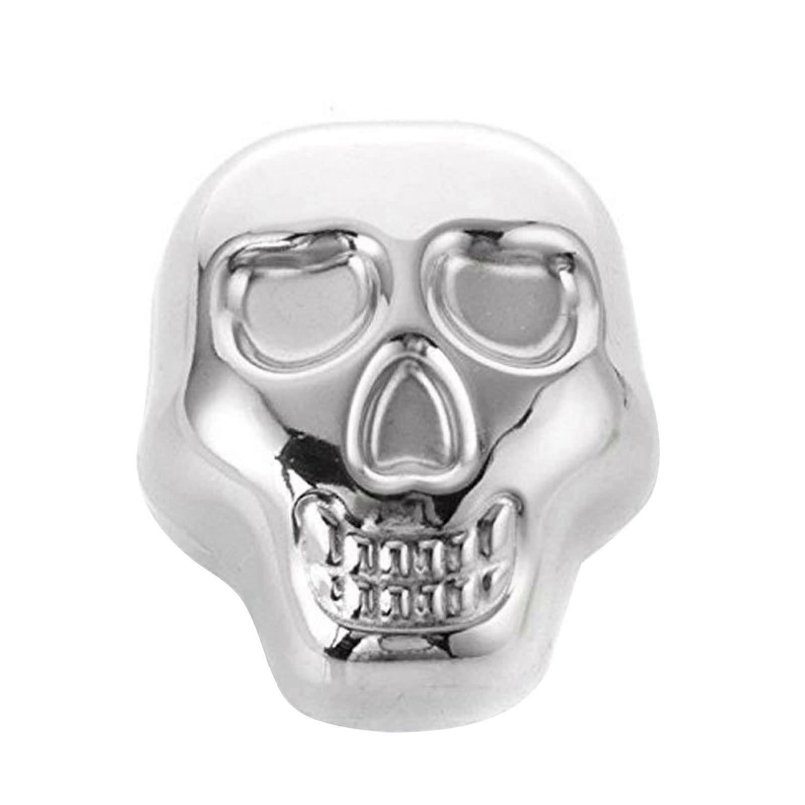 Skull-shaped Stainless Steel Ice Cubes, Reusable, Multicolored, Drink Ice Cubes for Freezer