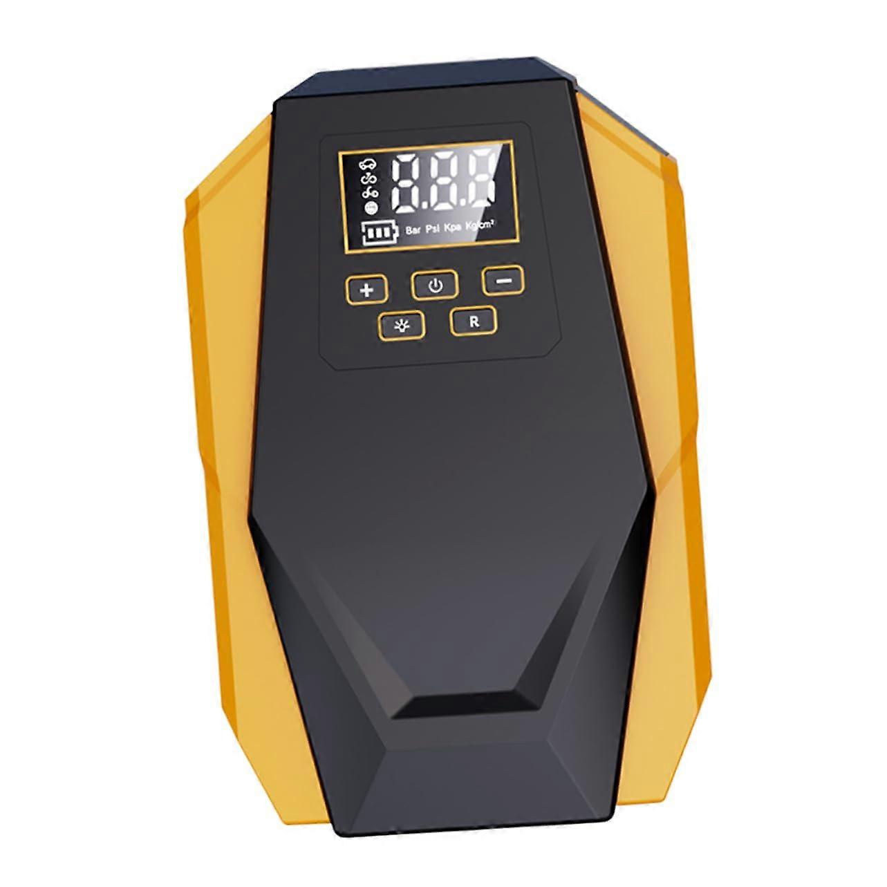 DC 12V Portable Tire Inflator Pump Digital Display Auto Shutoff for Auto Bike