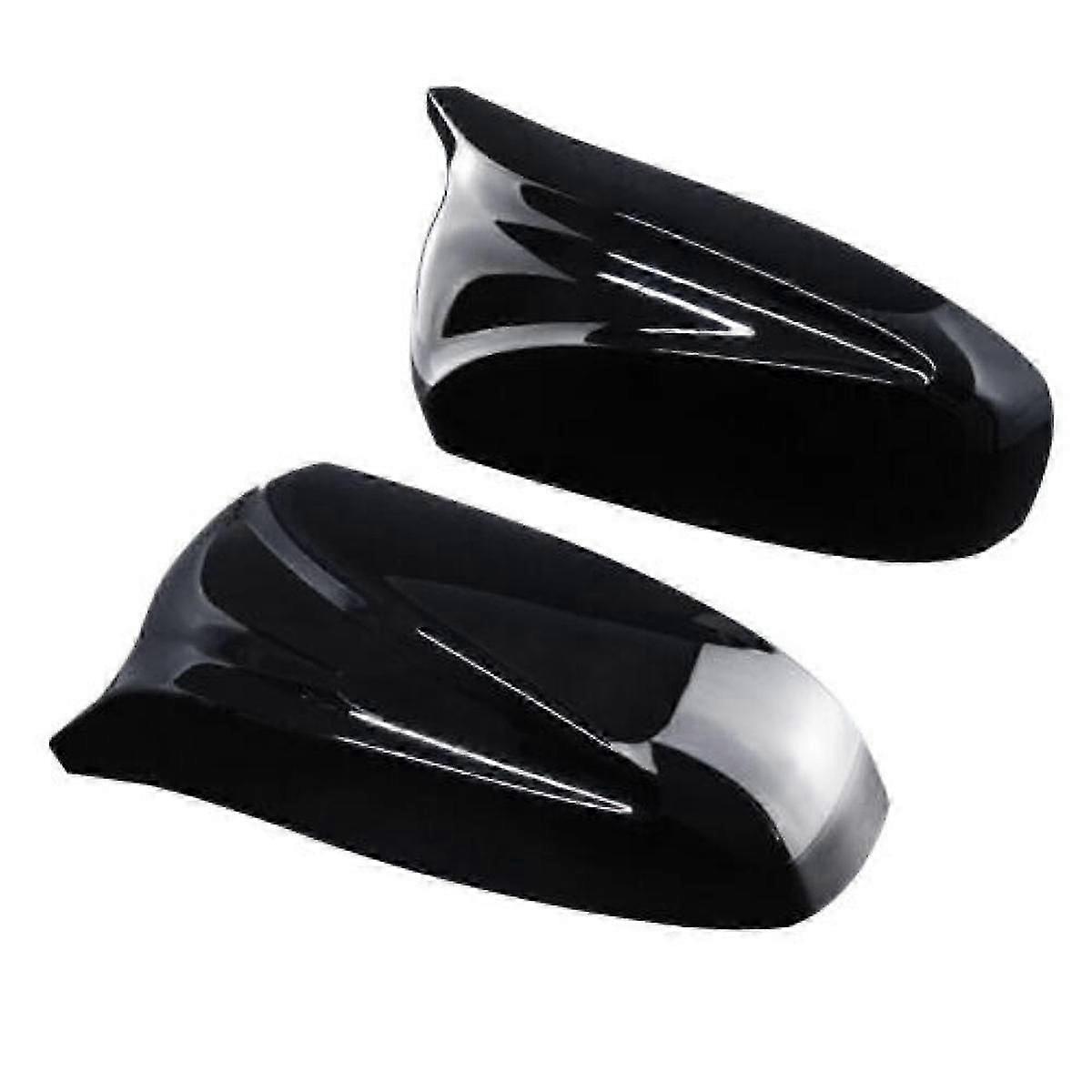 Left & Right Gloss Black Mirror Caps for For BMW X5 E70 X6 E71 (2007-2013)