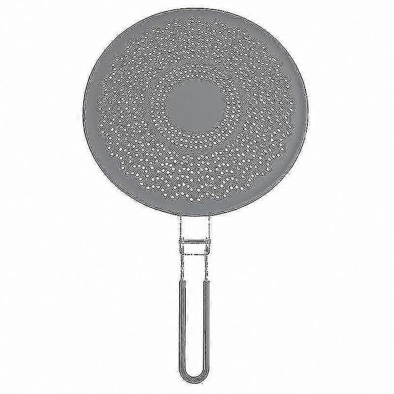 Grey Silicone Splatter Screen for Cooking Protection
