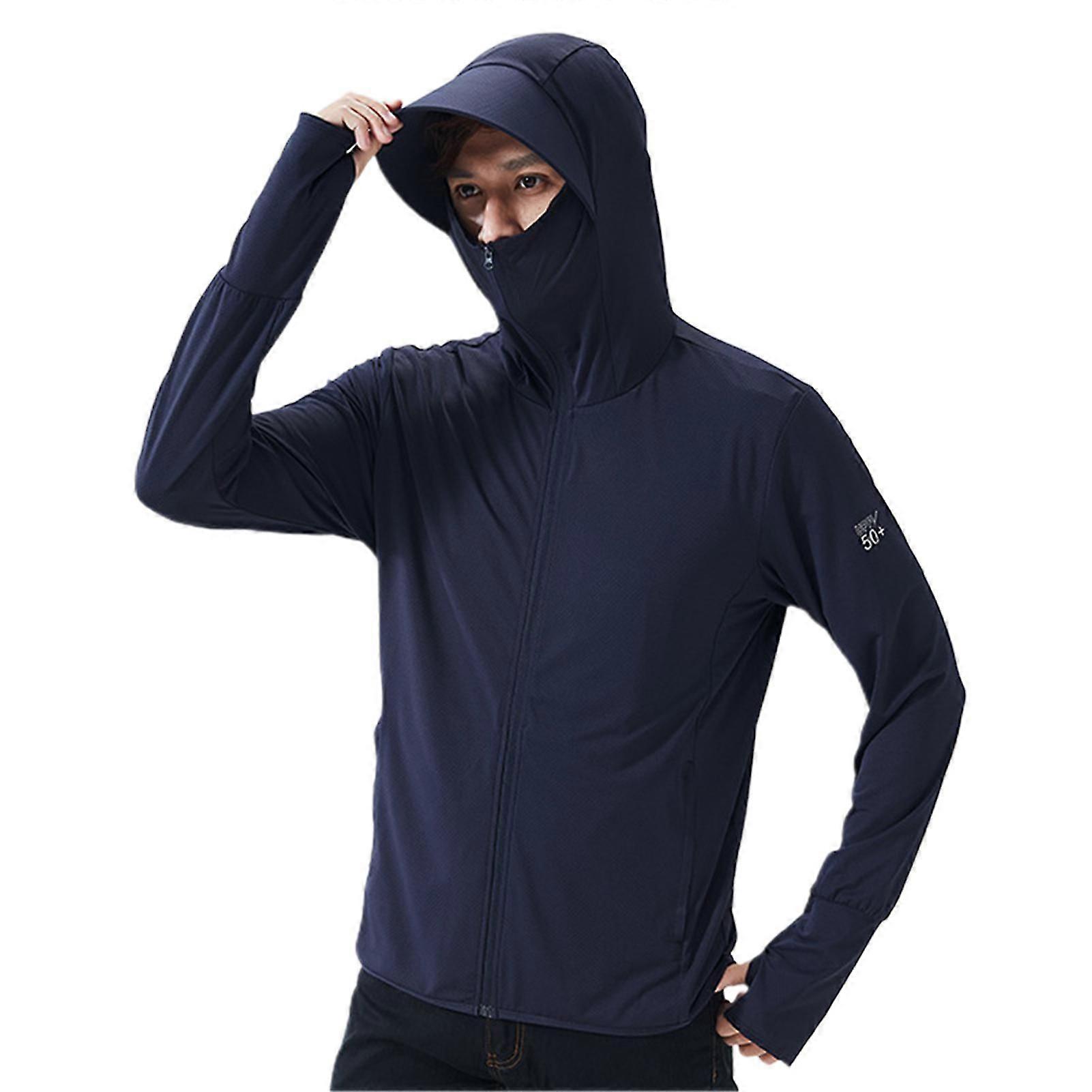 Men's Hooded Sun Protection Jacket for Outdoor