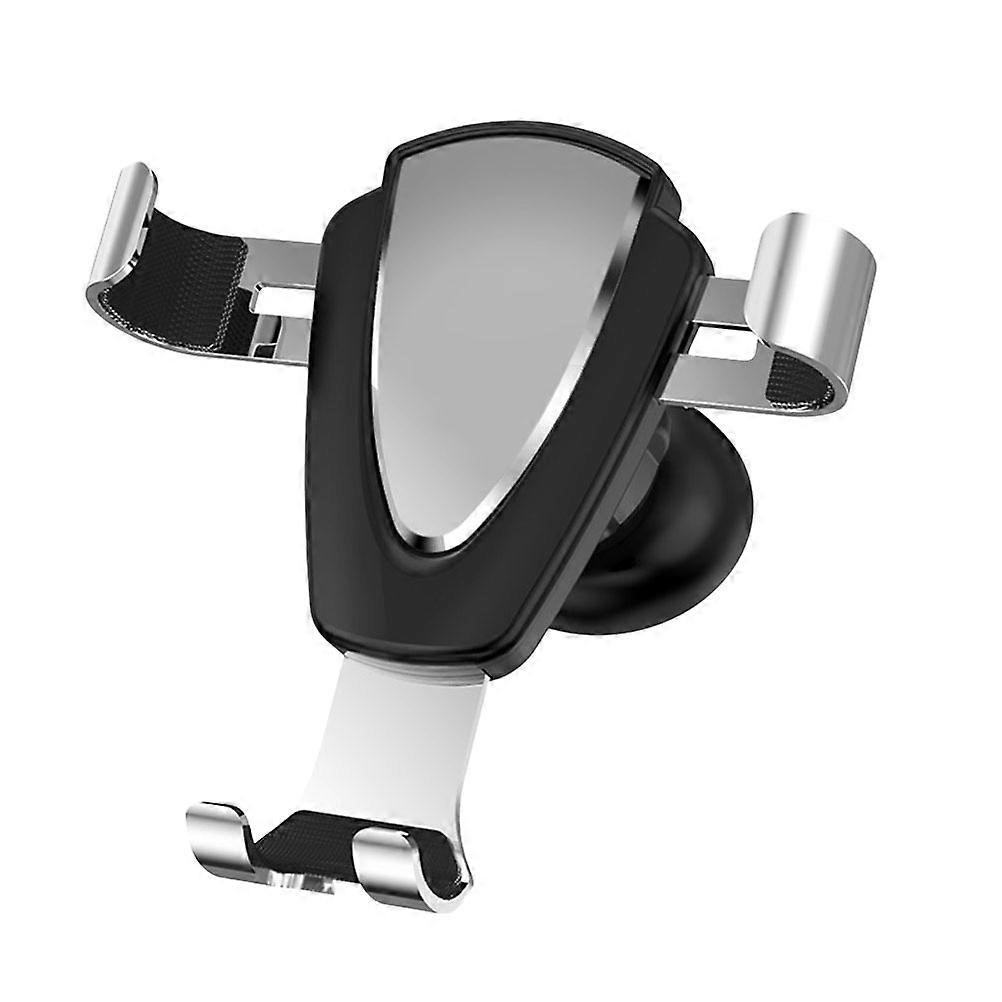 Car Phone Stand Holder for in-Car Use Silver Gravity-Based Stable Holding 1Pack