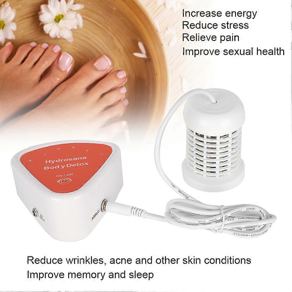 Portable Ionic Detox Foot Bath SPA Machine ABS 12x12x5.5cm AU Plug