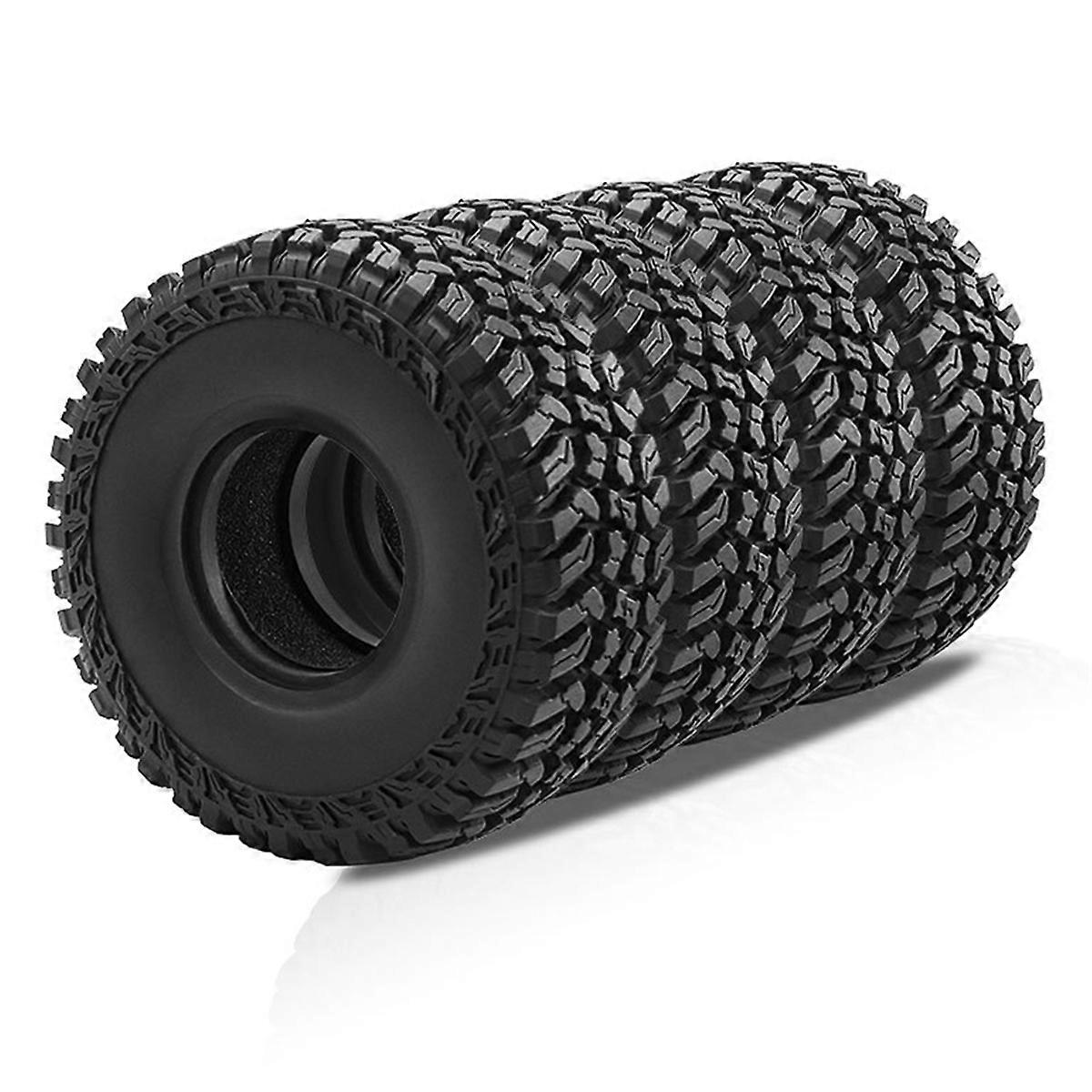 Pneus 1.9" 120 Mm Pour RC Rock Crawler - Caoutchouc Souple, Super Adhérence - Compatible Axial SCX10, TRX4, Traxxas, Etc.