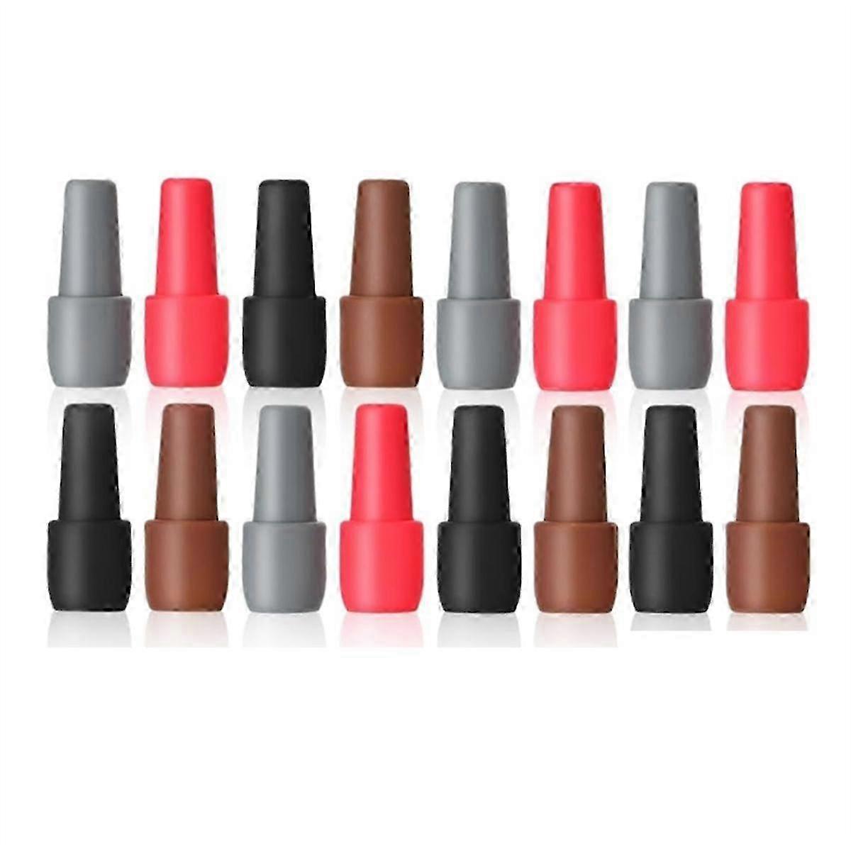 Reusable Sparkling Wine Bottle Stopper, 16pcs Wine Stoppers for Wine Bottles Silicone Wine Bottle Caps