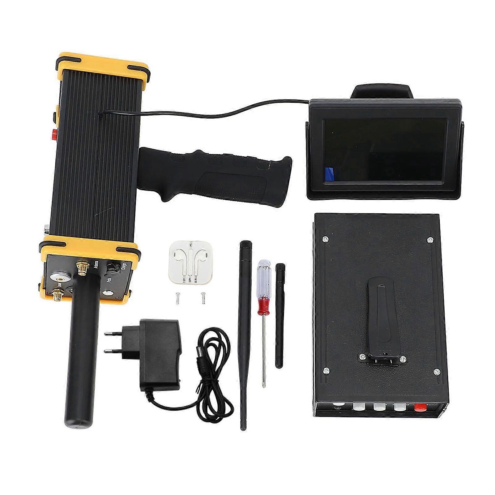 15m Depth 1000 Meters Range Metal Detector High Accuracy Metal Detector with Display Screen for Gold Silver Copper 100240V EU Plug