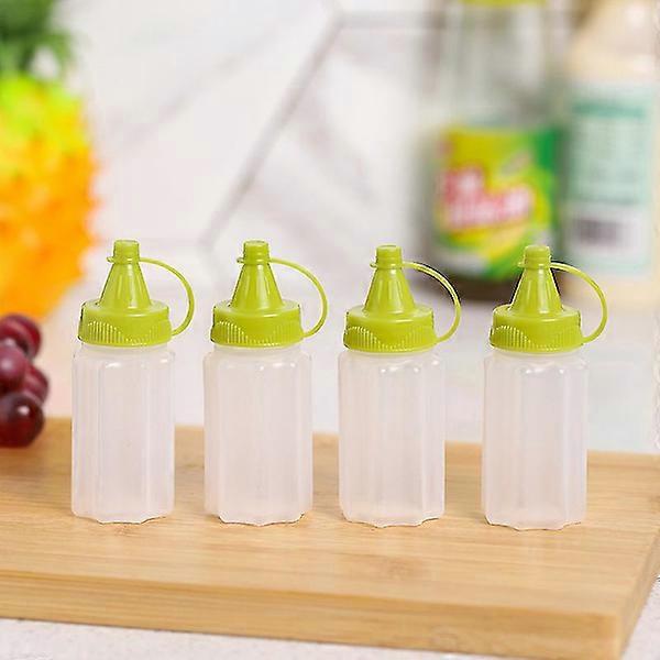 BPA-Free 30 ml Green Squeeze Sauce Bottles (Pack of 4)