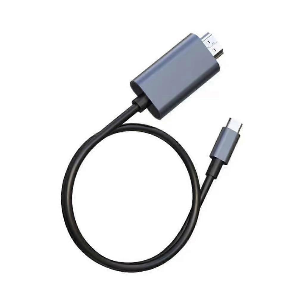 High Resolution 4K30Hz USB C to HDTV Cable 1.8M Adapter for Phones PC Gaming Devices Compatible with 4K Displays