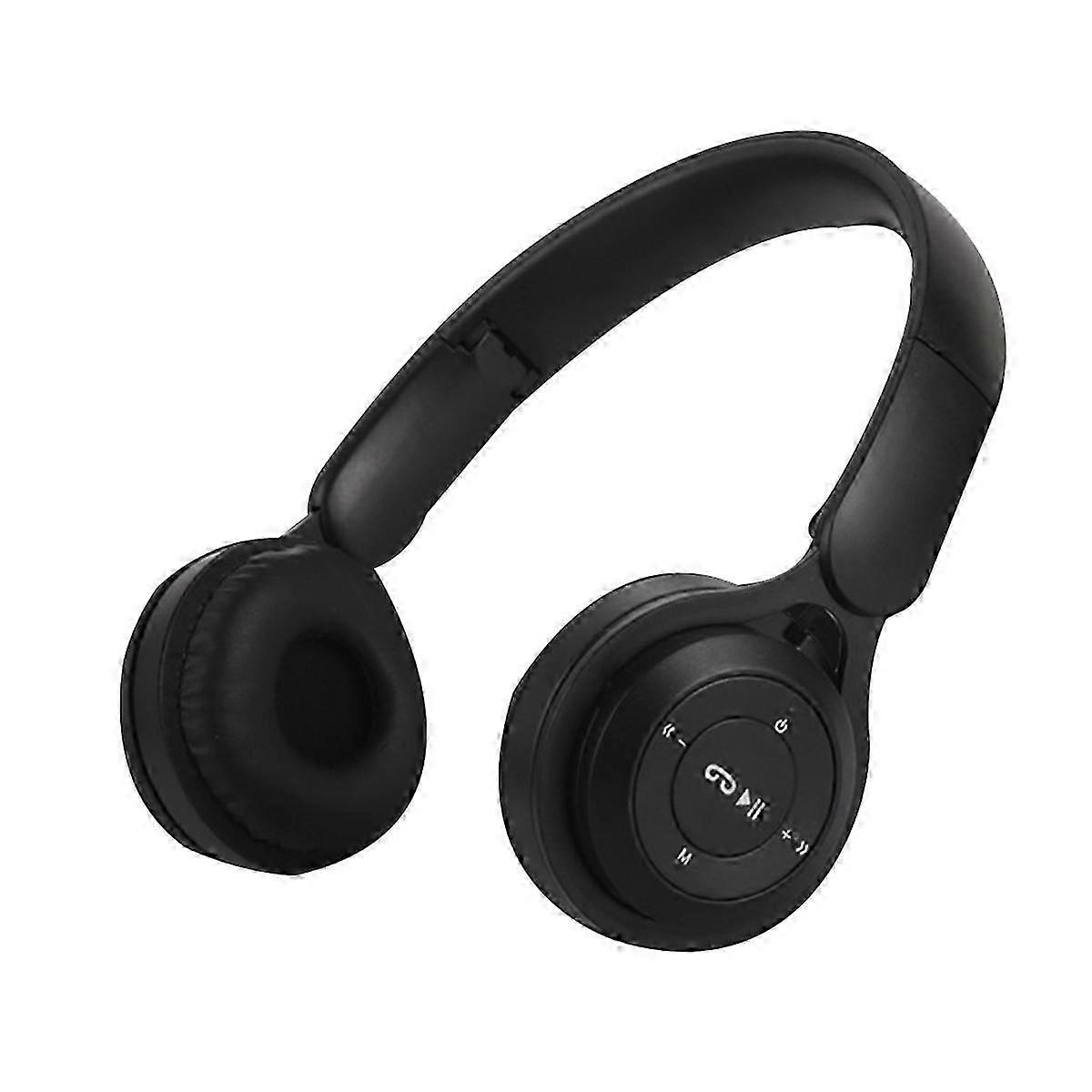 Wireless Bluetooth Headset Portable Foldable Children Headset Black