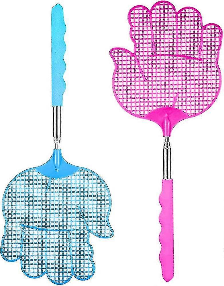 Fly swatter, two-piece set, telescopic design for easy use