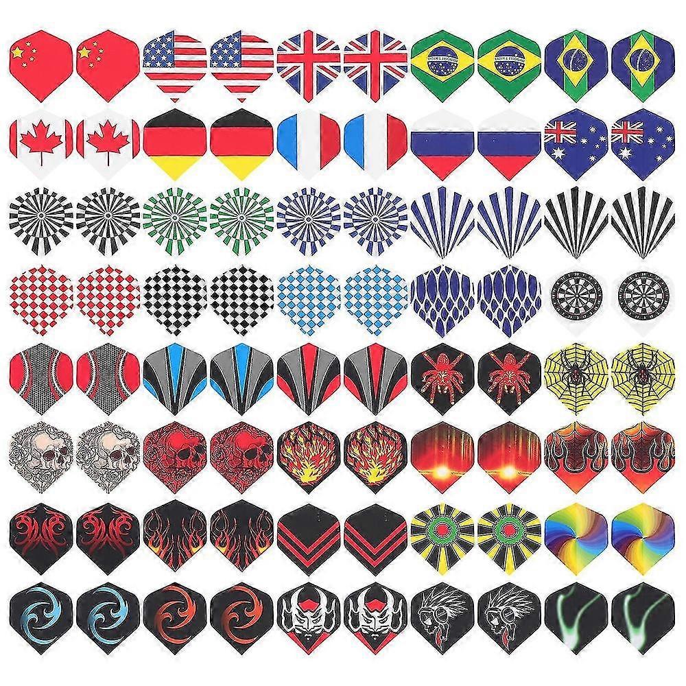 80dílná profesionální sada pro výměnu šipek a dříku s různými vzory