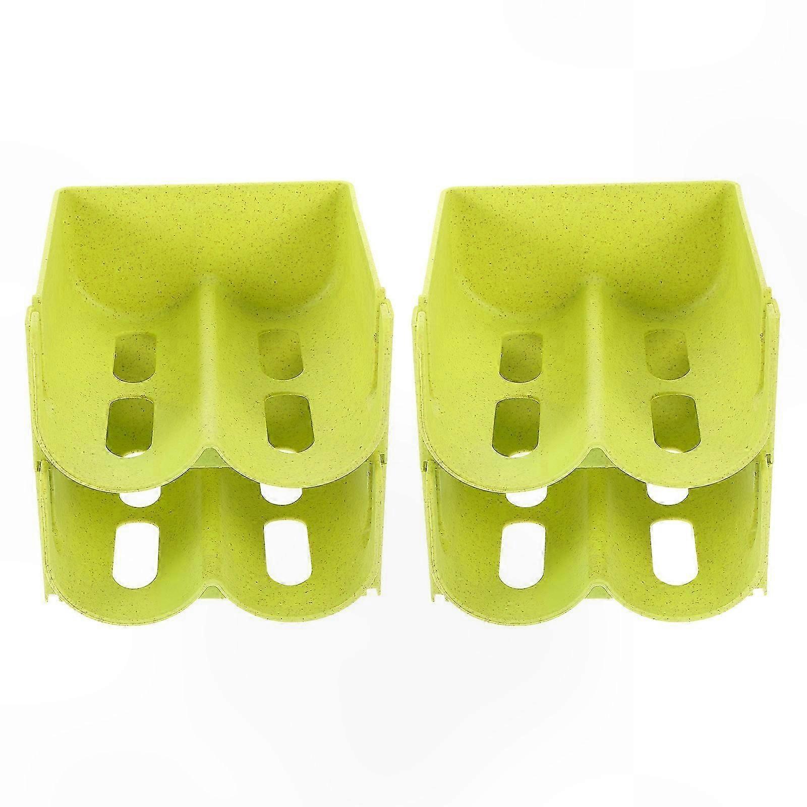 4-Pack Stackable Can Organizer Rack for Soda & Beverage Storage