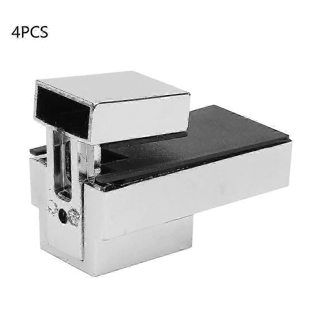 4pcs Glass Wood Layer Board Fixed F-type Clips Wall Shelf Bracket Support Peg Set