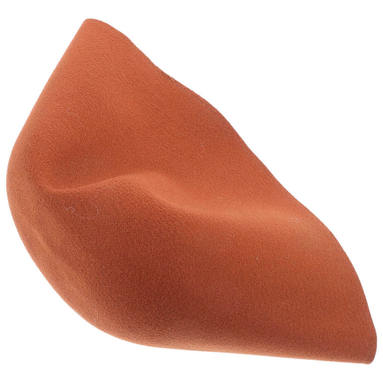 Comfortable Felt Sauna Hat for Daily Use Lightweight and Breathable with Excellent Absorbency Light Brown