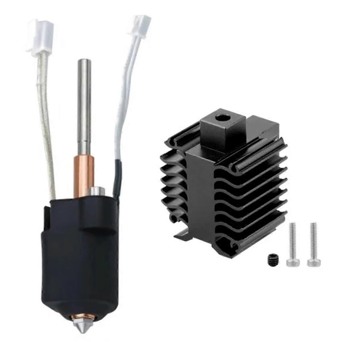 Print Head 3D Printer Parts Hotend Kit High Speed Integrated Bimetal Nozzle Throat for V3