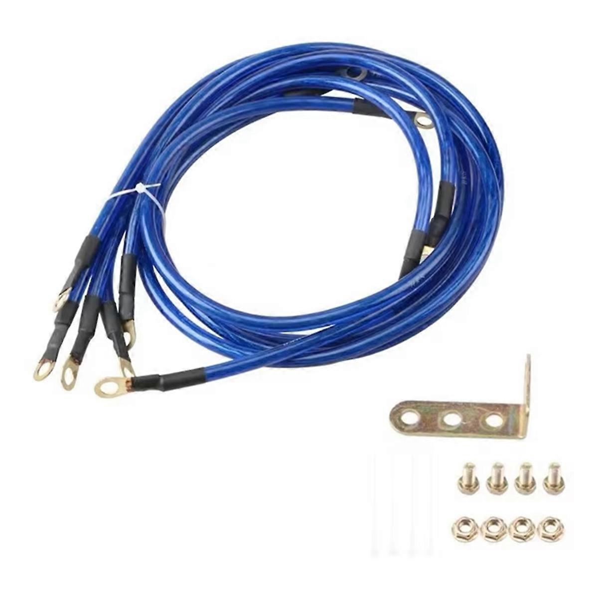 Universal Car Ground Cables Auto Booster Jumper Grounding Wire System Kit to Improve Power for Cars