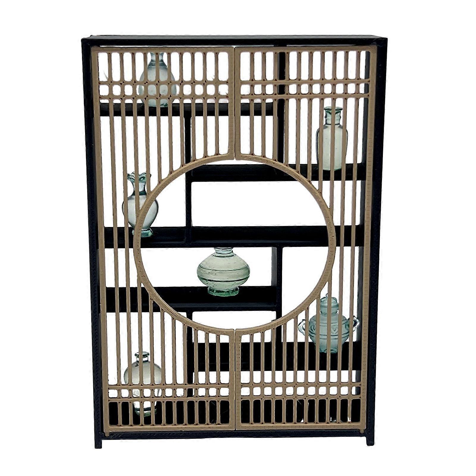 Chinese Miniature Display Cabinet Model 1/12 Simulation DIY Life Scene Decor