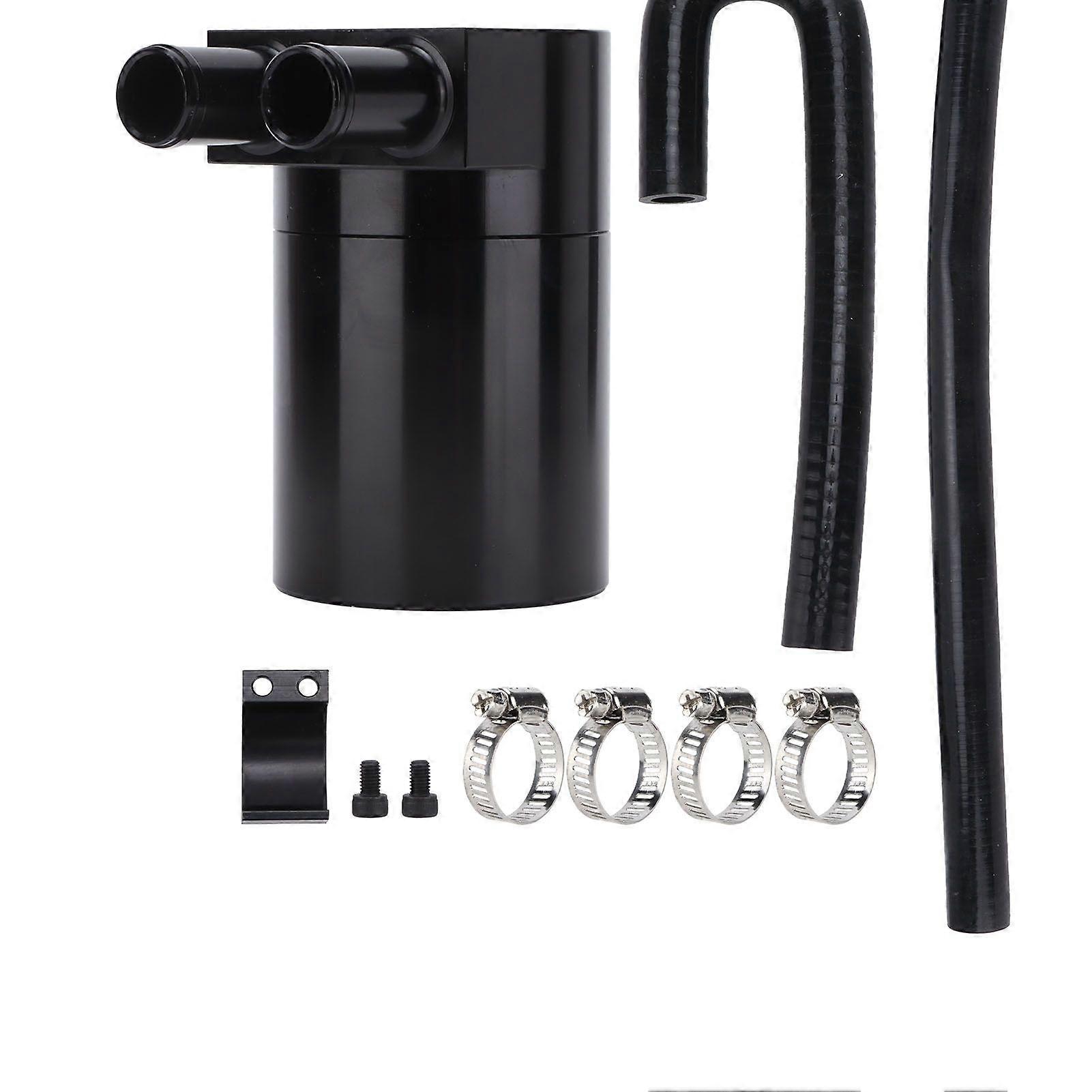 Double Baffled Oil Catch Can with Hoses Replacement for N54 335i 135i E90 E92 E82 2006-2010