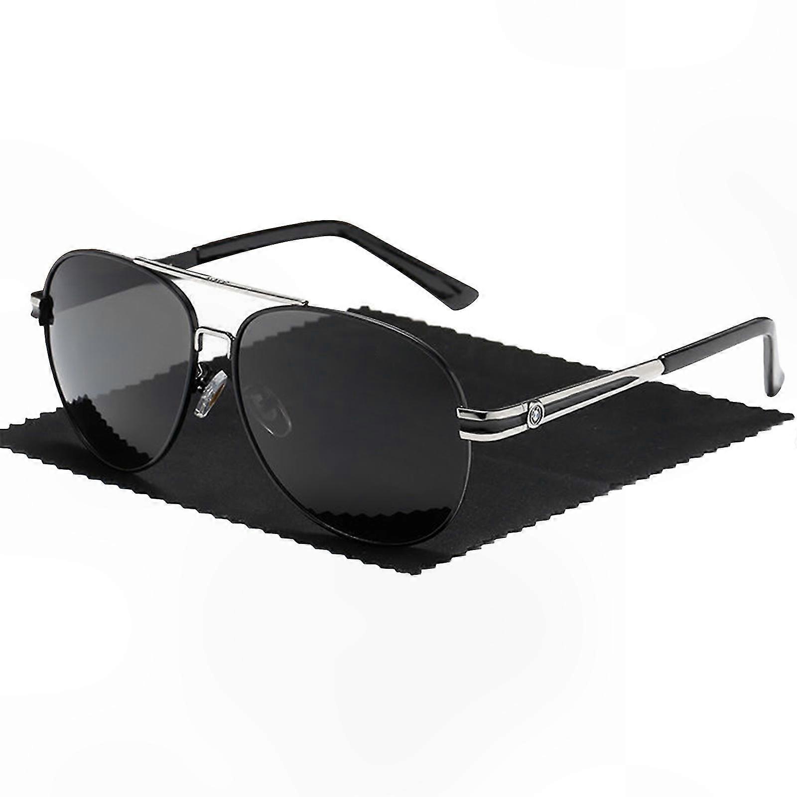 Polarized Sunglasses for Men - Large Frame Driver's Mirror Shades