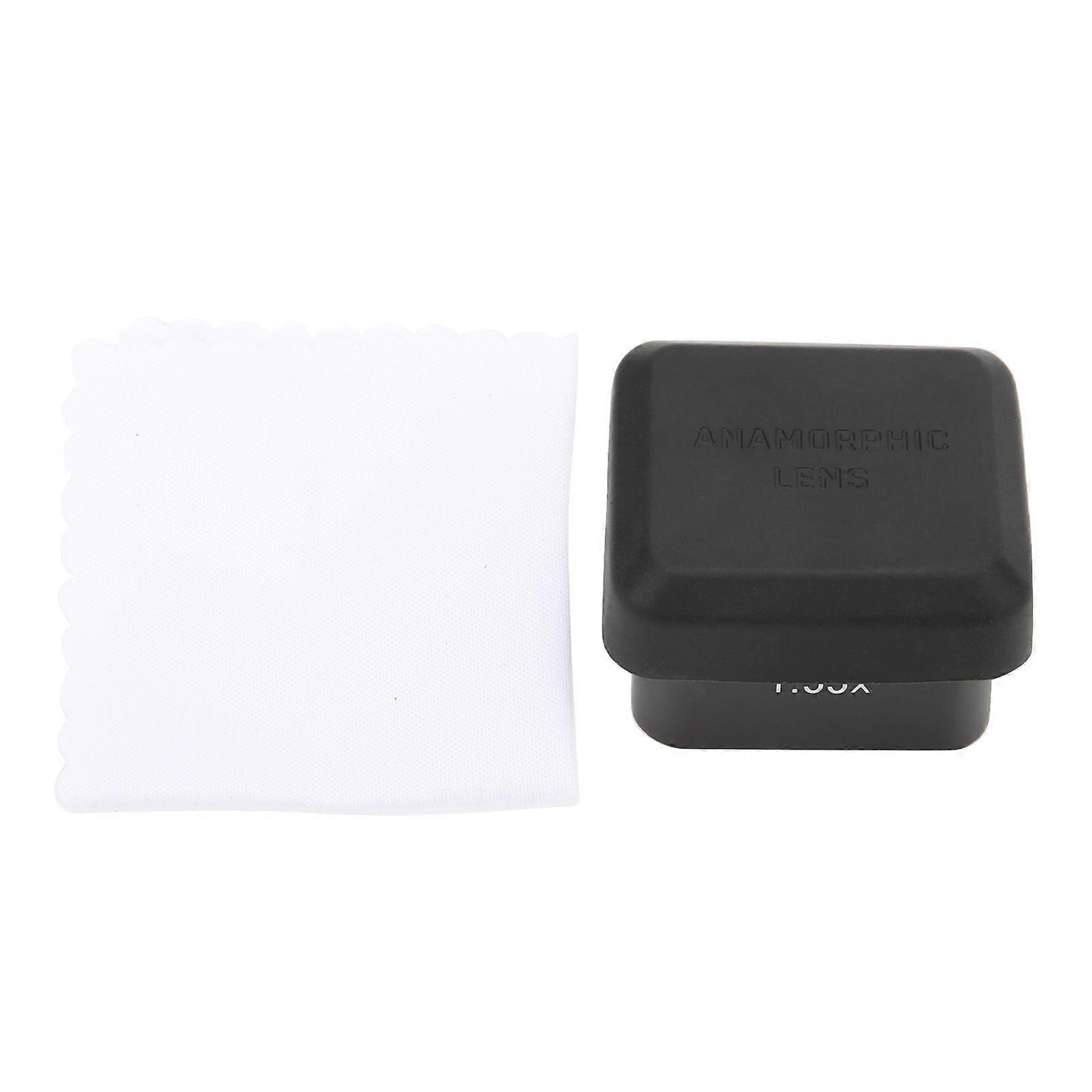 1.55X Wide Lens Optical Glass Easy Convenient Installation Small Portable Anamorphic Lens for Hero 9 Black