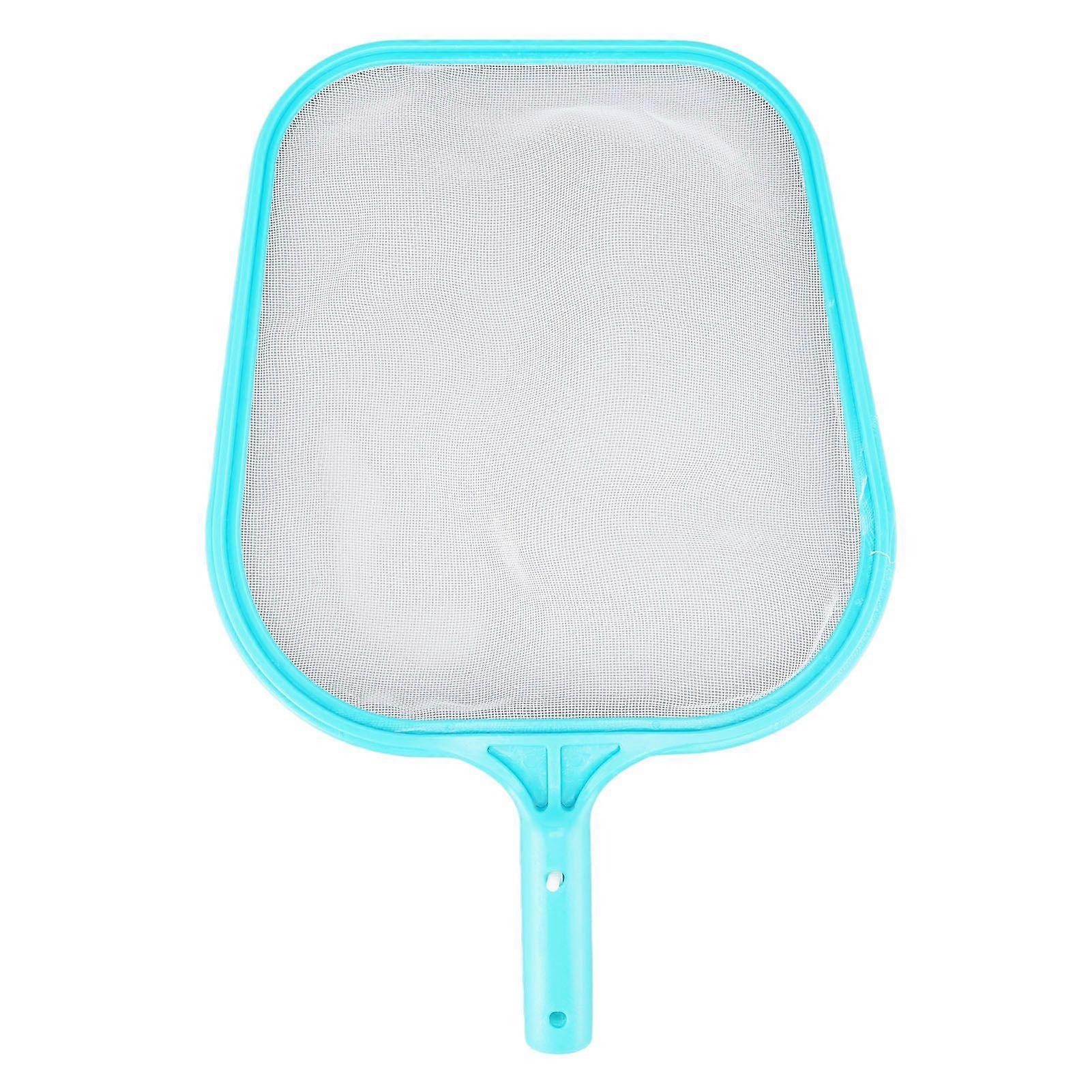 Pool Net Cyan Quick Cleaning Plastic Structure Nylon Material Pool Skimmer Leaf Net for Hot Tubs Fountains